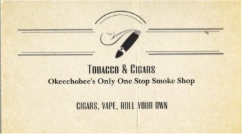 Tobaco and Cigar Shop
